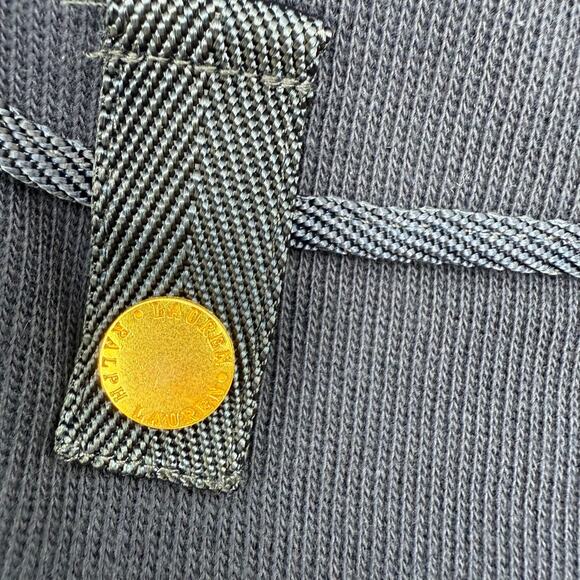 Lauren Ralph Lauren Navy Cotton Jacket Sweatshirt Gold Logo Buttons Women's 1X - Picture 9 of 10
